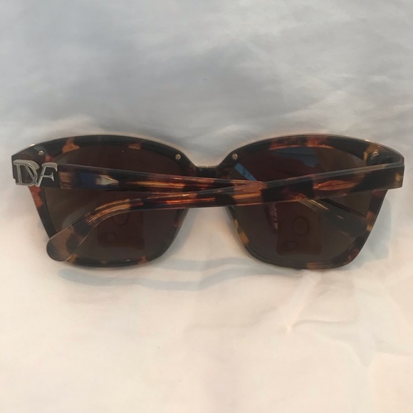 Diane Von Furstenberg DVF 604S KYLIE Sunglasses Shimmer Tokyo Tortoise - Picture 3 of 9